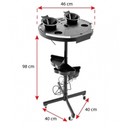 GABBIANO POMOCNIK FRYZJERSKI 175 TIMER CZARNY